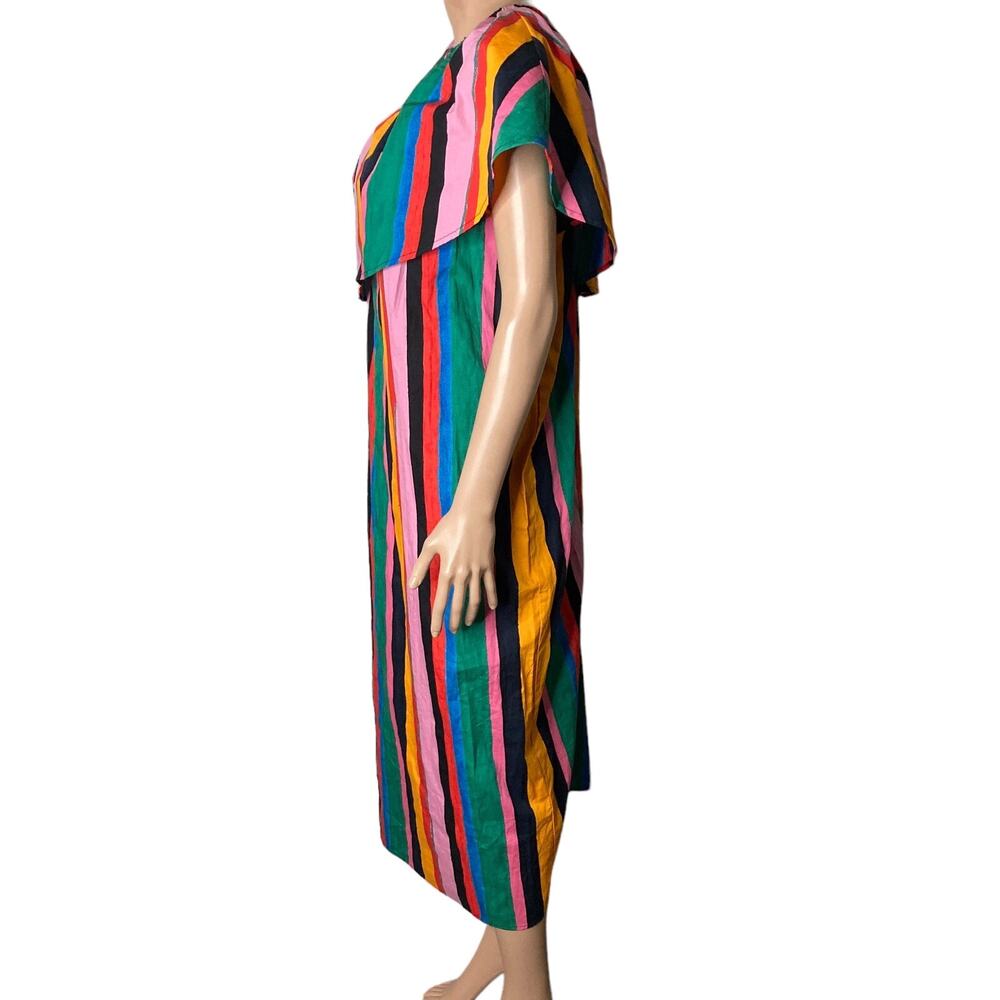 Who What Wear Maxi Dress Womens XXL Striped Multi Colored One Shoulder New - Picture 11 of 16